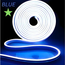 shinepark 600 LEDs 5 m Blue Steady Strip Rice Lights image 1