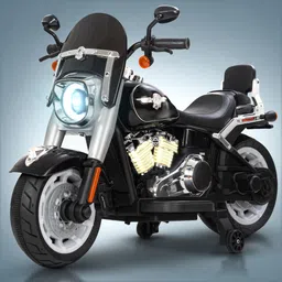 Thunderbolt Bike for Kids Electric Ride On Bike with Foot Accelerator & Music Bike Battery Operated Ride On-image-35