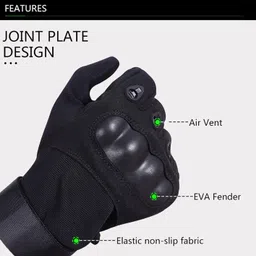 zaysoo Waterproof Winter Outdoor Gloves Athletic Touch Screen Gloves Riding Gloves BLACK Riding Gloves image 4