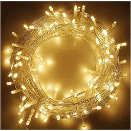 wbd 96 LEDs 10 m Yellow Color Changing Bulb Rice Lights image 3