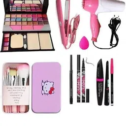 hudabird Trendy Makeup Palette With Hair Straightener And Brushes-picture-42