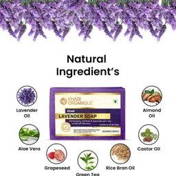 khadi organique Handmade Soap Pure Lavender image 4