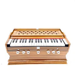 khalsa musical 39 Keys,7 Stopper, 2 Reeds (Bass- Male), With Cover 3.2 Octave Harmonium 39 Keys,7 Stopper, 2 Reeds (Bass- Male), With Cover 3.2 Octave Harmonium 3.2 Octave Hand Pumped Harmonium image 2