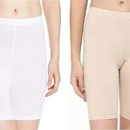 Pack of 4 Solid Women Multicolor Cycling Shorts-image-23