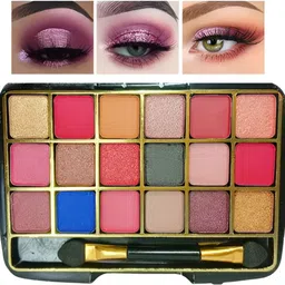 wahira Pigmented Color Studio Beauty EyeShadow Palette Eye Shadow With brush-picture-22