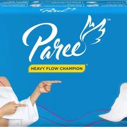 paree Dry Feel Regular Pads For Heavy Flow And 3 Seconds Absorption Sanitary Pad image 1