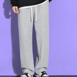 fedelta Men Relaxed Grey Cotton Blend Trousers-picture-12