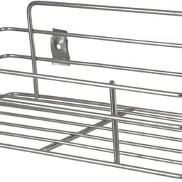 shengshou Containers Kitchen Rack Stainless Steel Multipurpose Storage Rack/Shelf, Single Kitchen Rack, Bathroom Shelves and Racks Steel, Wall Mounted Organiser for Home Steel-picture-25