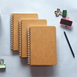 tortuga Pocket-Sized A6 Spiral Notebook in Brown Cover :[ Small Size, Big Ideas]" A6 Notebook Unruled 60 Pages-picture-24
