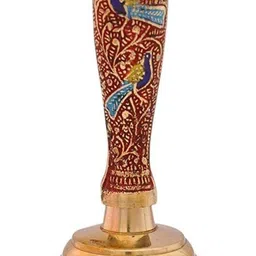 Pure Brass 7 Inch Hand Held Temple Bell // Brass Pooja Bell Brass Pooja Bell-image-13