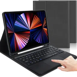 FKU Keyboard Case With Touchpad for IPad Pro 11 (M4 2024/ M2 2022/M1 2021) Bluetooth Handheld Tablet Keyboard Compatible with iPad, Tablet image 1