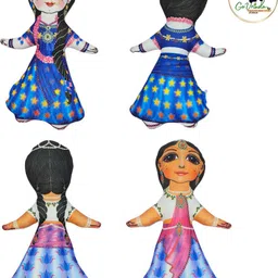 vrindavan Ashth Sakhi by Go Vrinda Studio | Soft Doll | Barbie - 7 inch image 4