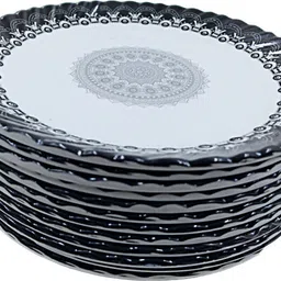 perfectdine Melamine serving set Half plate 8 inch for any occasion Half Plate image 2