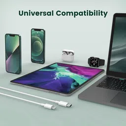 IMPLEXMART Lightning Cable 1 m USB C to Lightning Cable Mobile Charger Cable for iPhone 14/13/12/Xr/SeriesH251 image 3