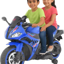 wishmaster Motorbike for 3–8 Year Kids | 2 Seater | Music Player | Hand Accelerator Bike Battery Operated Ride On-picture-15
