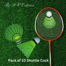 Badminton Indoor&Outdoor Plastic Shuttle - Multicolor (Medium, 77, Pack of 10) Plastic Shuttle - Multicolor-image-9