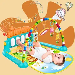 shyam techno Baby Play Gym Mat & Piano for Kids 0-3 Year Lights, Music Activity Toys Boy Girl-picture-11