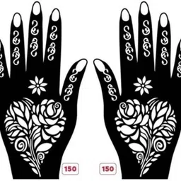 vmens99 Mehndi Stencil Set for Women & Girls | Reusable Bridal & Festival Mehndi M_F283 Hand Mehndi Stencil Stencil-picture-28