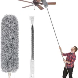 Microfiber Feather Duster with Extendable Handle Ceiling Brush Microfibre-image-45