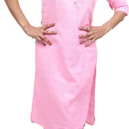 pickcell Women Embroidered Cotton Blend Straight Kurta-picture-19
