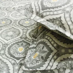 aurave Multicolor Abstract 250 TC Cotton King Fitted Bedsheet with 2 Pillow Covers image 4