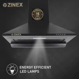 zinex KING 60 Wall Mounted Black 1250 CMH Chimney image 2