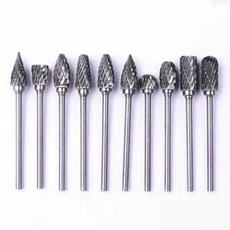 nitya Tungsten Carbide Burr Rotary Drill Bits Tools Cutter Files Set Shank for long service life,and packed Rotary Bit Set-picture-27
