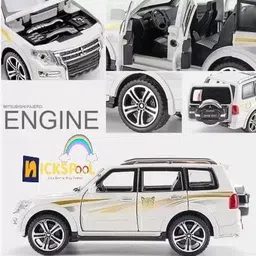 nickspool Exquisite car Model 1:32 Alloy Diecast Car Models for Mitsubishi Pajero SUV image 4