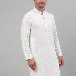 almora Men Cotton Rayon Kurta Pyjama Set image 4