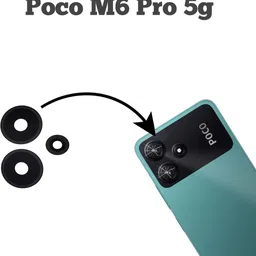 A R Enterprise 23076PC4BI poco m6 pro Camera Lens Glass image 2