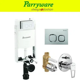 parryware Half Frame Concealed Cistern, with divater body upper espiron set of 1 pic 106 Dual Flush Tank-picture-33