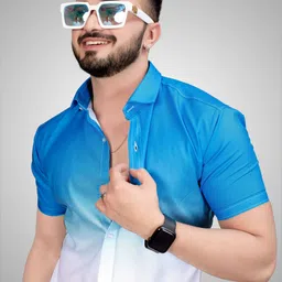 torsenjro Men Regular, Slim Fit Printed Ribbed Collar Casual Shirt image 4