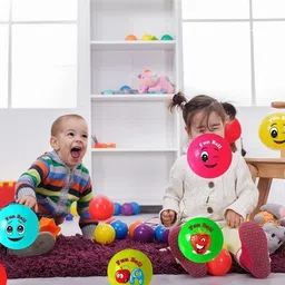 jaspo Fun Ball Colorful Printed Educational Toy Scented Ball for Kids, Inflatable Soft PVC/Rubber Perfect Size for Indoor/Outdoor Play - (Nine Planets Ball Set (9 Pcs)) image 4