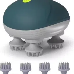 BEMALL Electric Scalp Massager, Portable Head Massager with Kneading 96 Massage Nodes, Head Massager for Stress Relax and Pain Relief, Ideal Gifts for Women, Men Massager-image-2