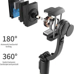 Jaggo Lal Q08 Gimbal Stick- 3Axis Stabilizer 3 Axis Gimbal for Mobile, Camera image 3