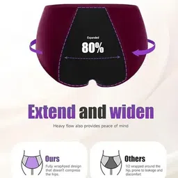 louis craft Pack of 3 Women Periods Multicolor Panty image 2