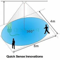 ACE-INNOVATIONS 220V 360 Degree Ceiling Mount PIR Motion-Sensor Switch Smart Kit Smart Switch image 4