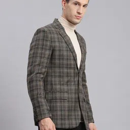 monte carlo 100% Wool Checkered Coat For Men image 4