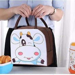 krishna world enterprise Lion Lunch Bag and White Cow Lunch Bag Waterproof Lunch Bag image 5
