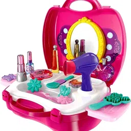 ncenterprise Beauty Make up case and Cosmetic Set Suitcase with Makeup Accessories for Children Girls-picture-28