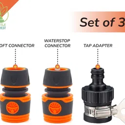 littleforest Little Forest - Set of 3-Piece Quick Connect Kit with Waterstop, Soft Connector Hose Connector image 2