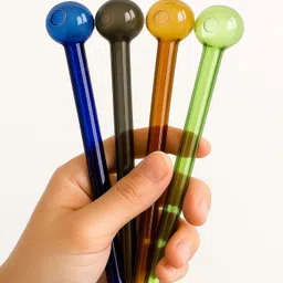 agnix Borosilicate Glass Outside Fitting Hookah Mouth Tip image 3