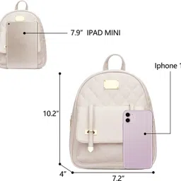 lavish Small 12 L Backpack Stylish Printed Purse For Women image 4