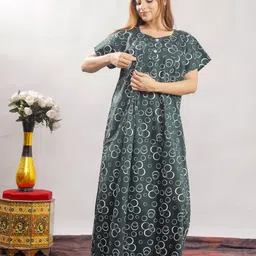 vardhana Women Maternity/Nursing Nighty-picture-12