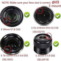 SUPERNIC 49mm Camera Lens Cap for Canon EF 50mm f/1.8(Not 1.4) STM(Not II)Lens Cap image 3