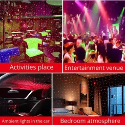 Akash International USB Night Star Light 2-in-1 Projection Changes Automatically Red image 3