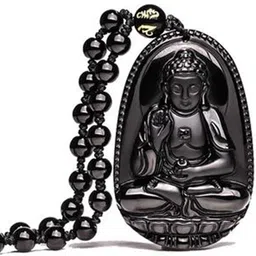 yellow chimes Exclusive D'Vine Collection Natural Black Obsidian Hand-Carved Zodiac Beads Metal Pendant-picture-24