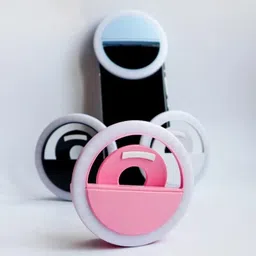 MOBEETA Selfie Ring Light Rechargeable Portable with 3-Level Brightness Ring Flash image 5