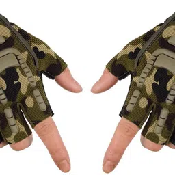 Half Finger Hand Gloves for Bike Riding, Sports, Cycling, Travelling, Camping Gym & Fitness Gloves-image-9