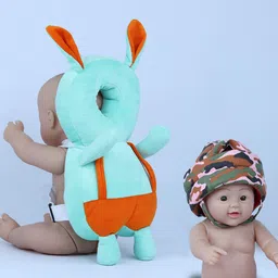 millionminds Combo Pack of Baby Infants Back Protector & Safety Helmet with Adjustable Straps-picture-28